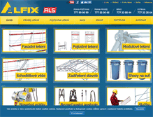 Tablet Screenshot of leseni-alfix.cz